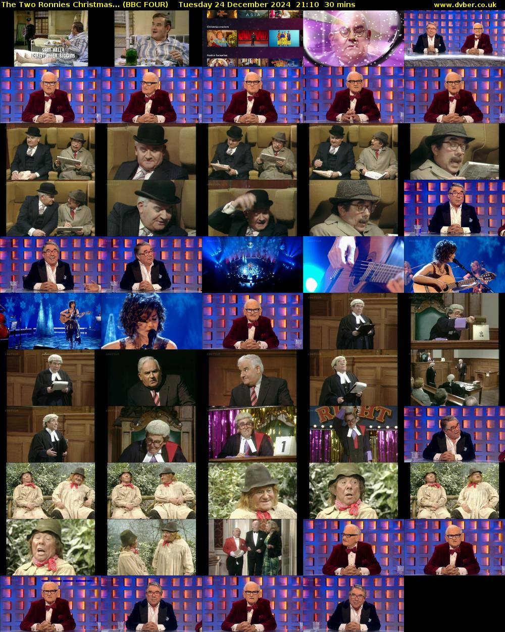 The Two Ronnies Christmas... (BBC FOUR) Tuesday 24 December 2024 21:10 - 21:40