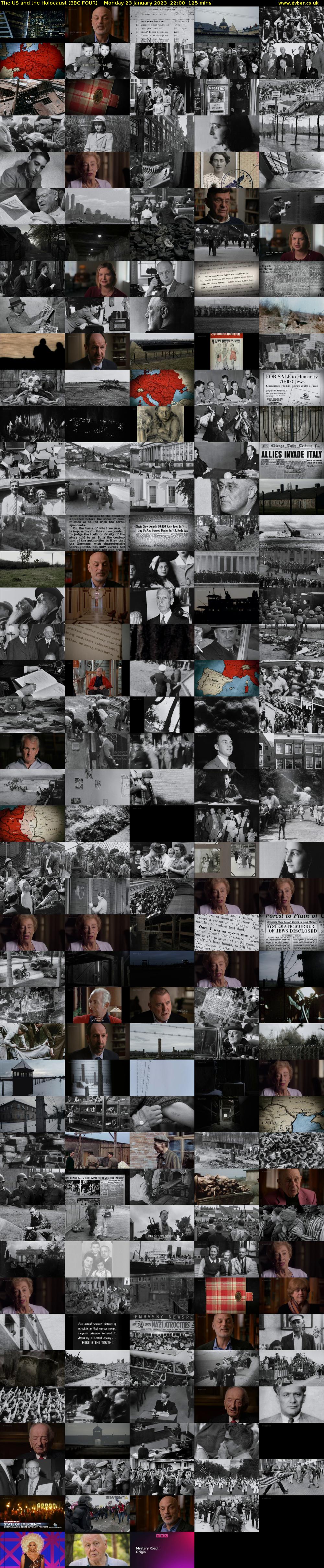 The US and the Holocaust (BBC FOUR) Monday 23 January 2023 22:00 - 00:05
