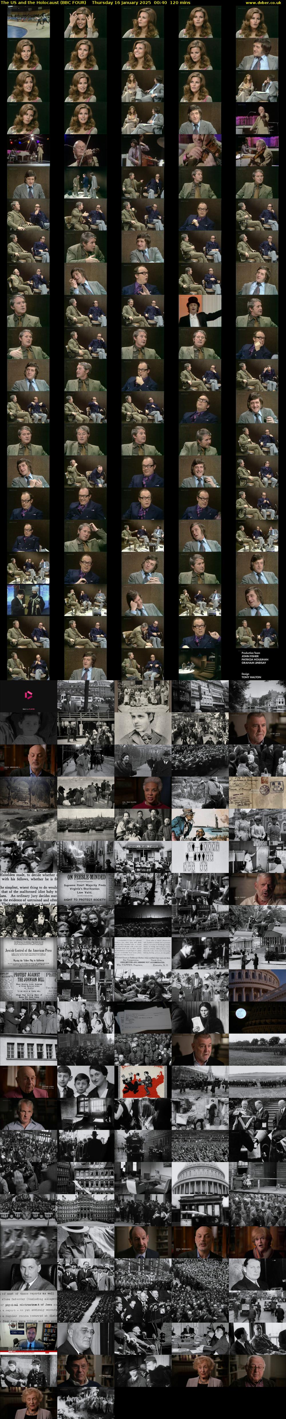 The US and the Holocaust (BBC FOUR) Thursday 16 January 2025 00:40 - 02:40