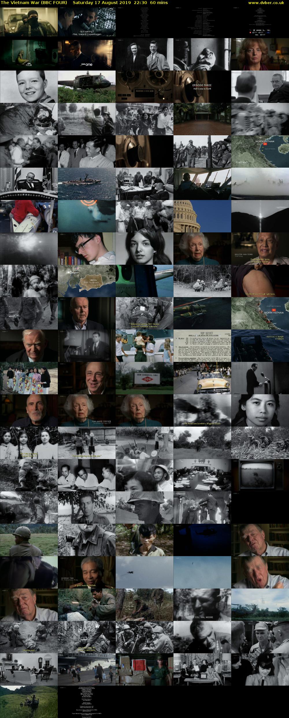 The Vietnam War (BBC FOUR) Saturday 17 August 2019 22:30 - 23:30
