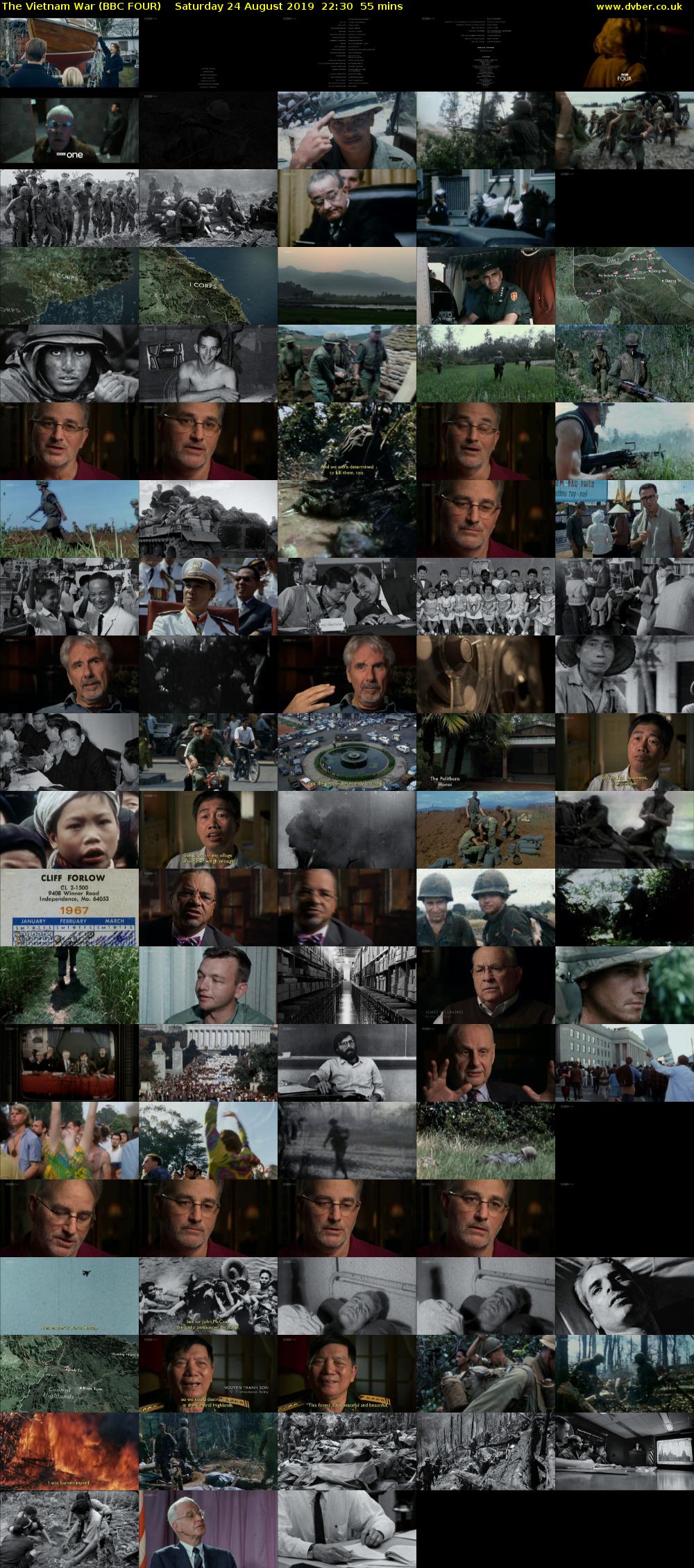 The Vietnam War (BBC FOUR) Saturday 24 August 2019 22:30 - 23:25
