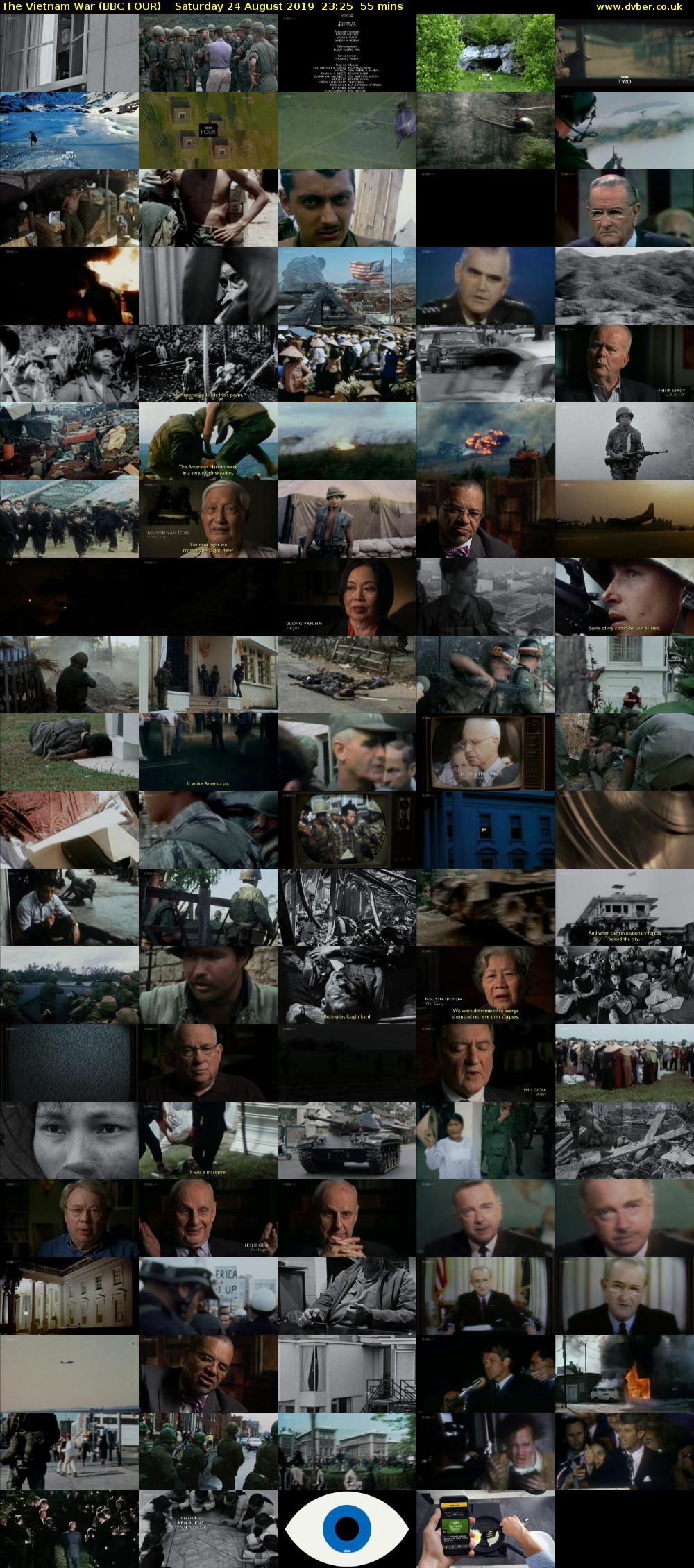 The Vietnam War (BBC FOUR) Saturday 24 August 2019 23:25 - 00:20