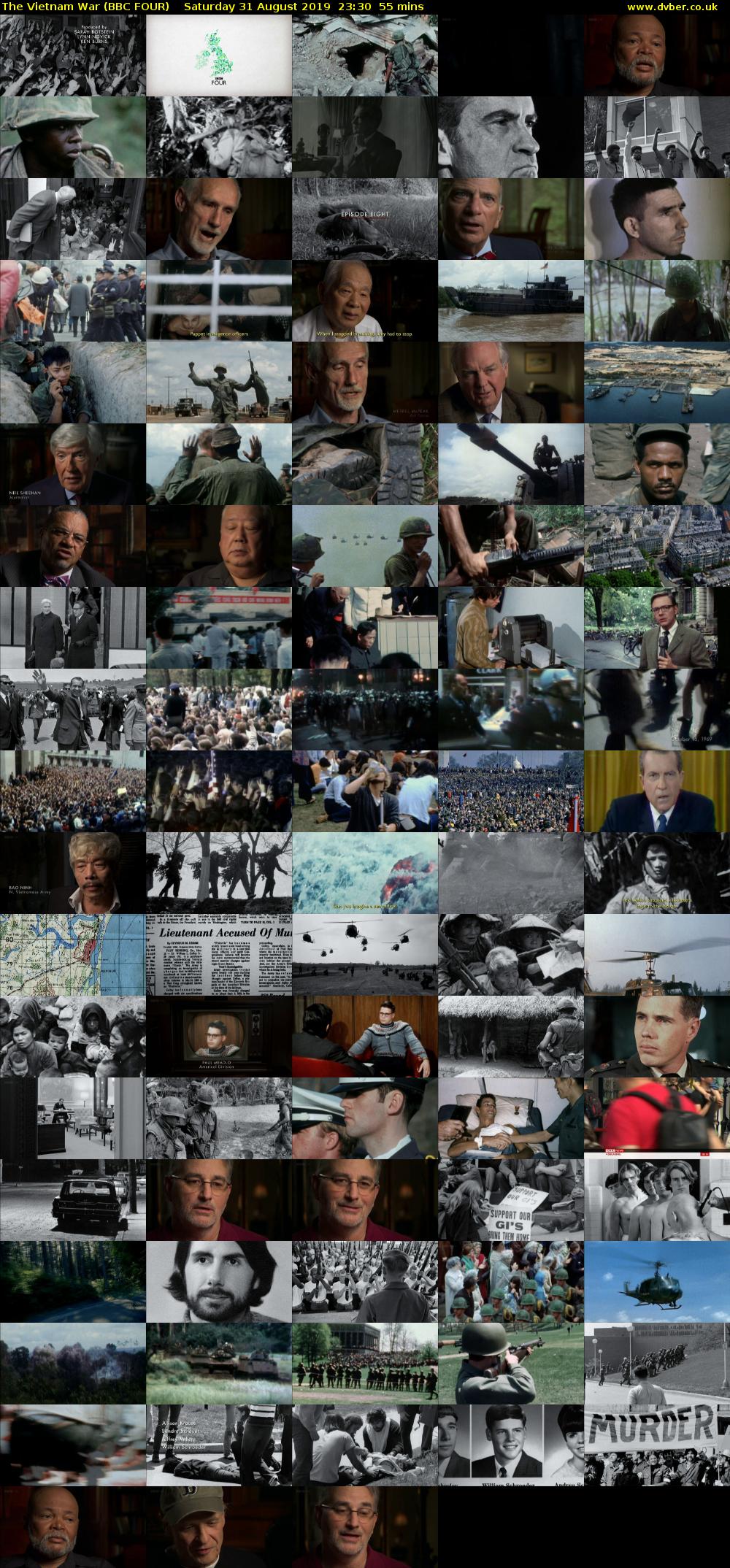 The Vietnam War (BBC FOUR) Saturday 31 August 2019 23:30 - 00:25
