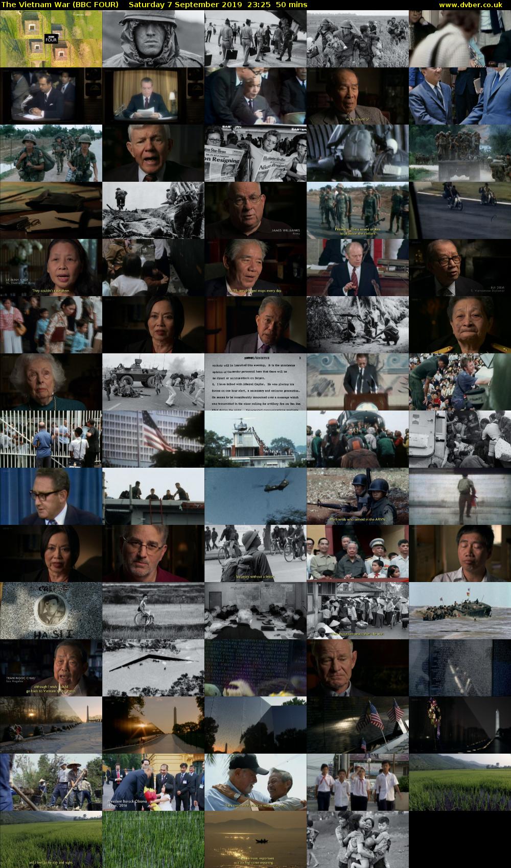 The Vietnam War (BBC FOUR) Saturday 7 September 2019 23:25 - 00:15