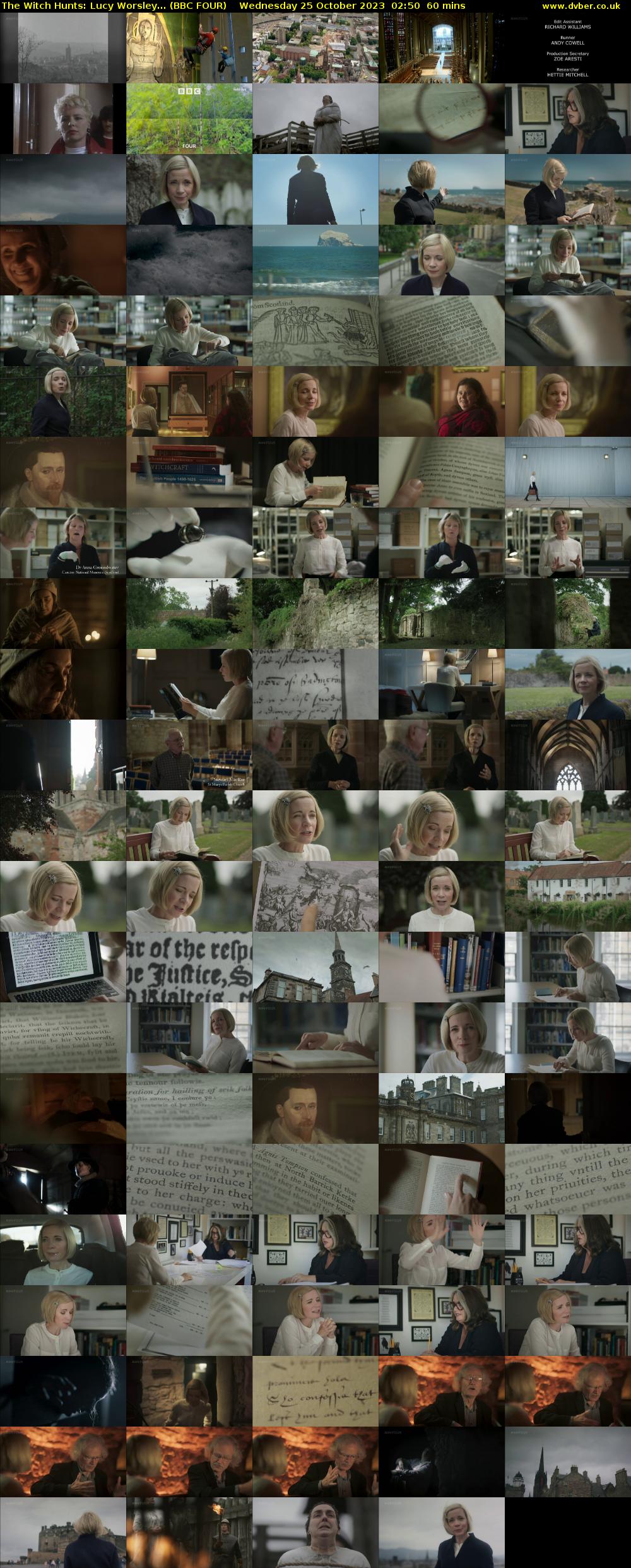 The Witch Hunts: Lucy Worsley... (BBC FOUR) Wednesday 25 October 2023 02:50 - 03:50