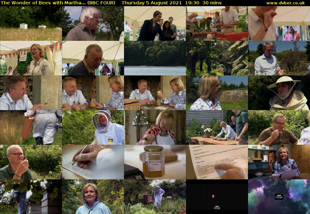 The Wonder of Bees with Martha... (BBC FOUR) Thursday 5 August 2021 19:30 - 20:00