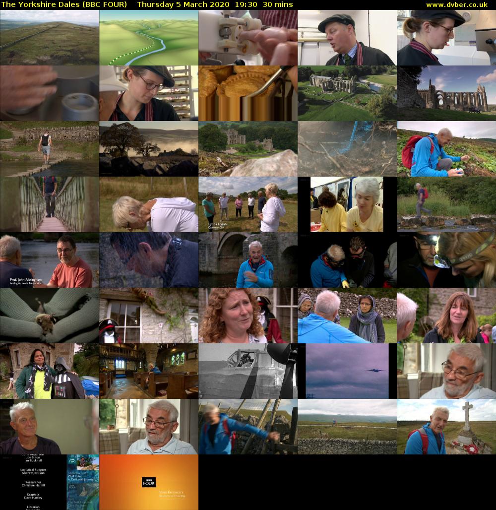 The Yorkshire Dales (BBC FOUR) Thursday 5 March 2020 19:30 - 20:00