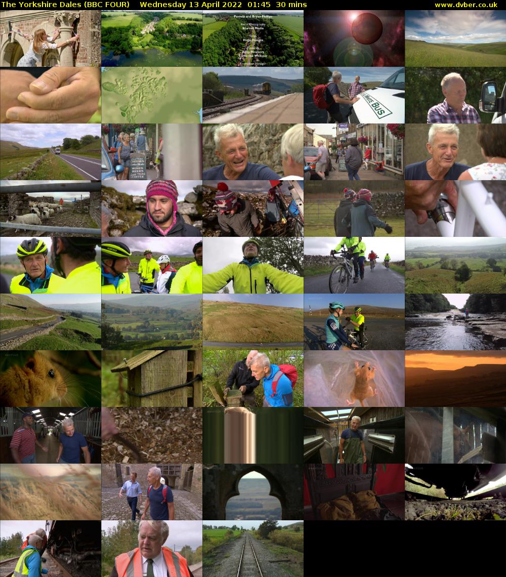 The Yorkshire Dales (BBC FOUR) Wednesday 13 April 2022 01:45 - 02:15