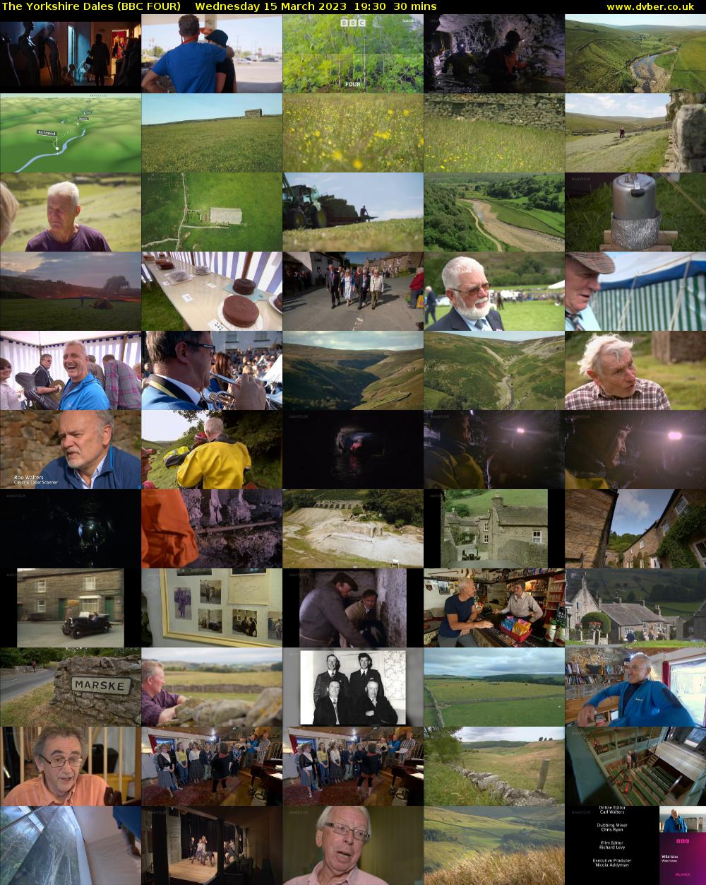 The Yorkshire Dales (BBC FOUR) Wednesday 15 March 2023 19:30 - 20:00
