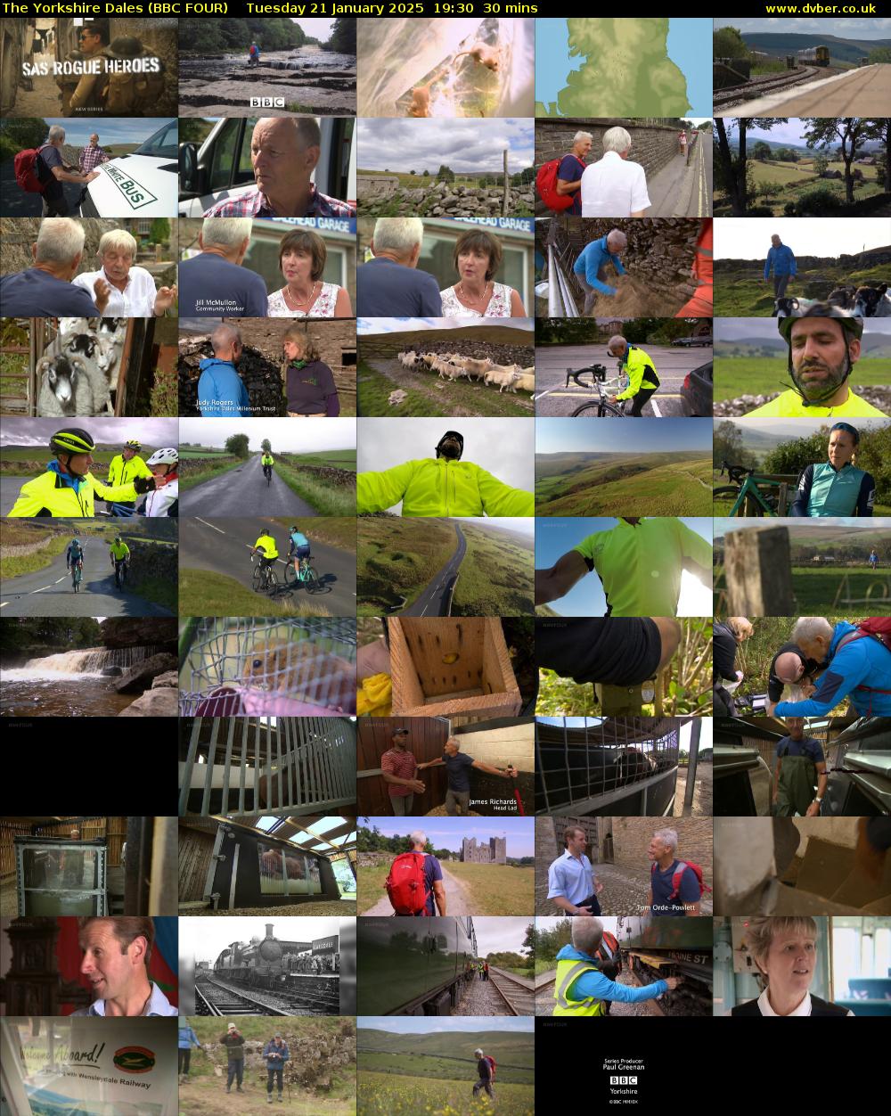 The Yorkshire Dales (BBC FOUR) Tuesday 21 January 2025 19:30 - 20:00