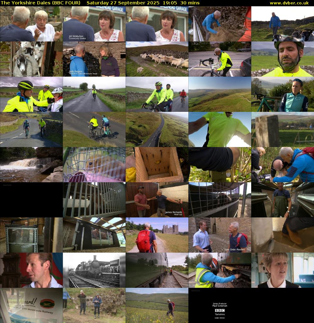 The Yorkshire Dales (BBC FOUR) Saturday 27 September 2025 19:05 - 19:35
