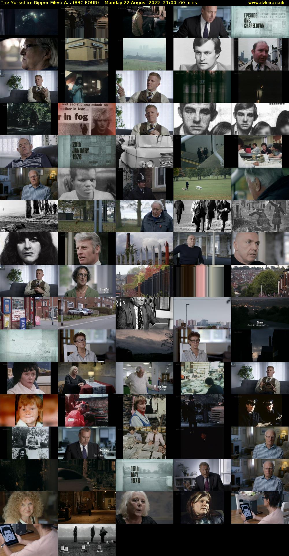 The Yorkshire Ripper Files: A... (BBC FOUR) Monday 22 August 2022 21:00 - 22:00