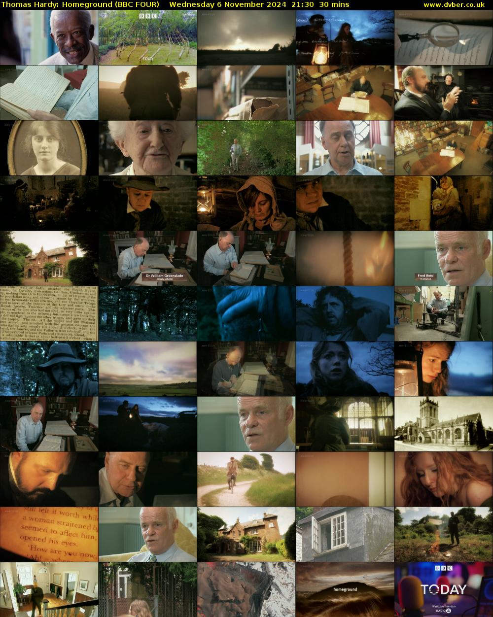 Thomas Hardy: Homeground (BBC FOUR) Wednesday 6 November 2024 21:30 - 22:00