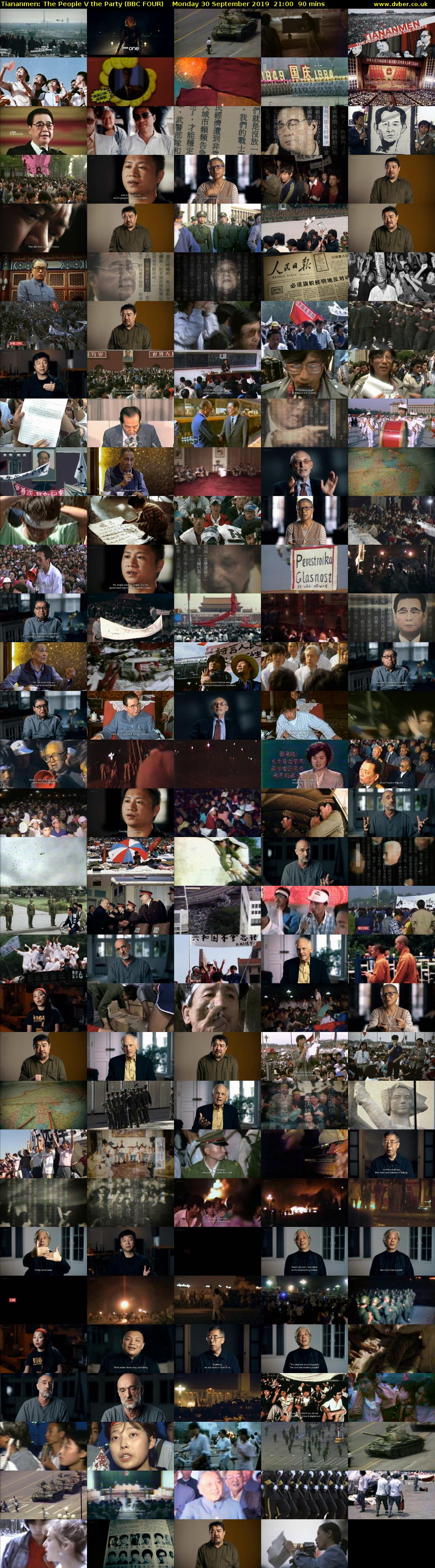 Tiananmen: The People V the Party (BBC FOUR) Monday 30 September 2019 21:00 - 22:30