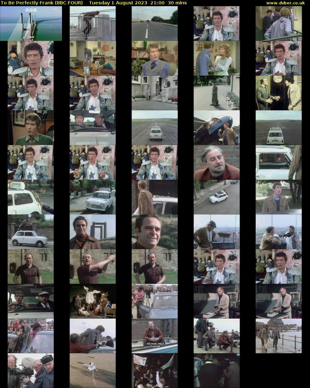 To Be Perfectly Frank (BBC FOUR) Tuesday 1 August 2023 21:00 - 21:30