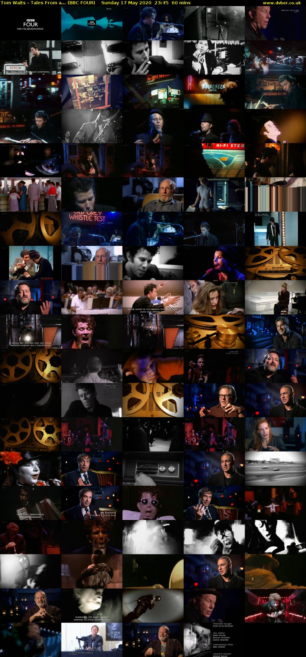 Tom Waits - Tales From a... (BBC FOUR) Sunday 17 May 2020 23:45 - 00:45