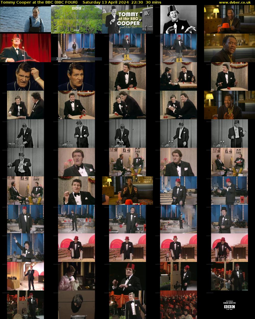 Tommy Cooper at the BBC (BBC FOUR) Saturday 13 April 2024 22:30 - 23:00