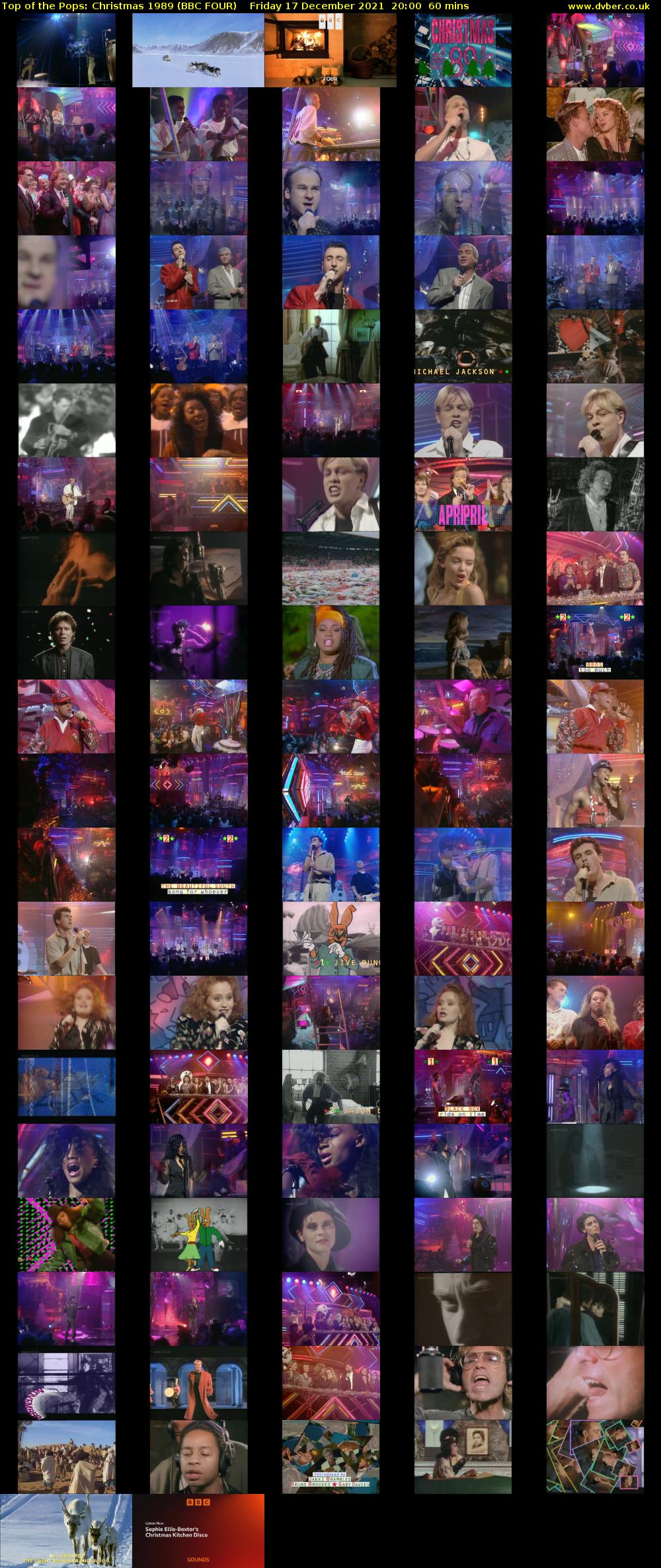 Top of the Pops: Christmas 1989 (BBC FOUR) Friday 17 December 2021 20:00 - 21:00
