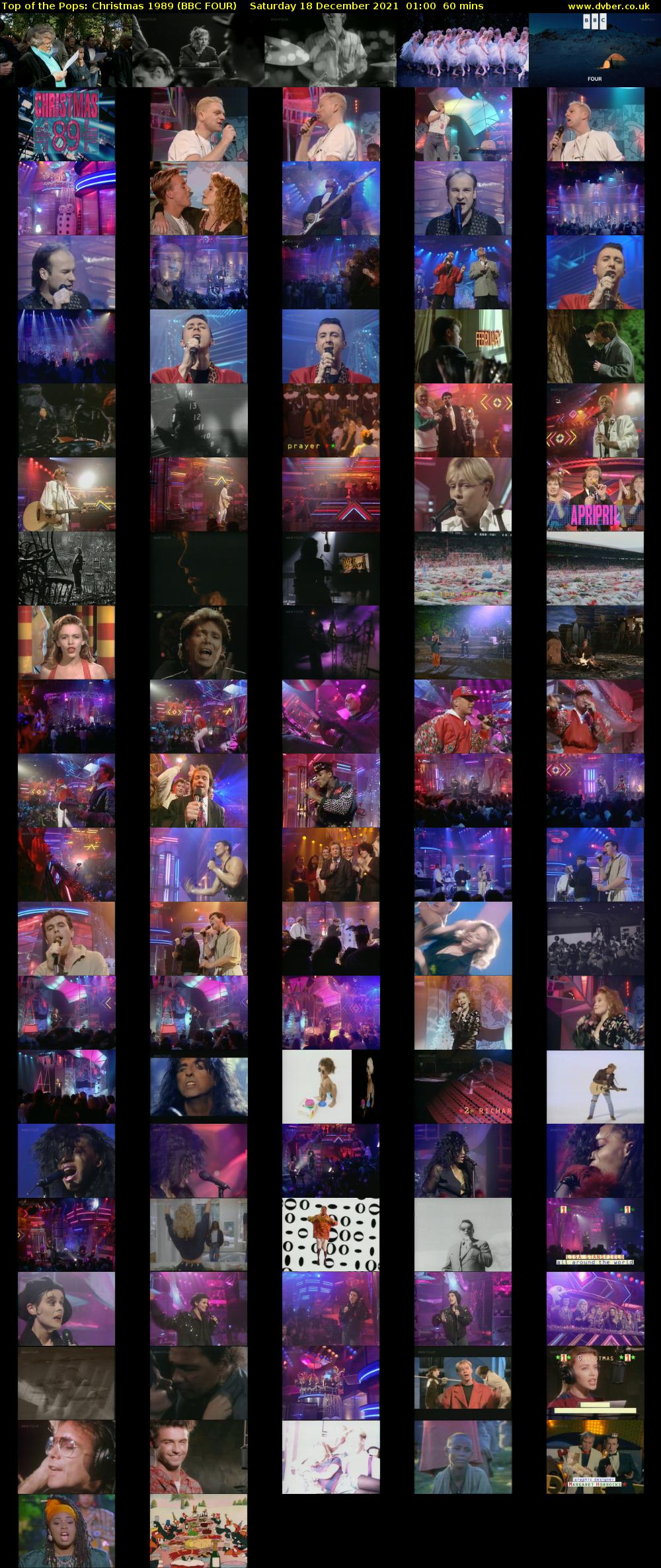 Top of the Pops: Christmas 1989 (BBC FOUR) Saturday 18 December 2021 01:00 - 02:00