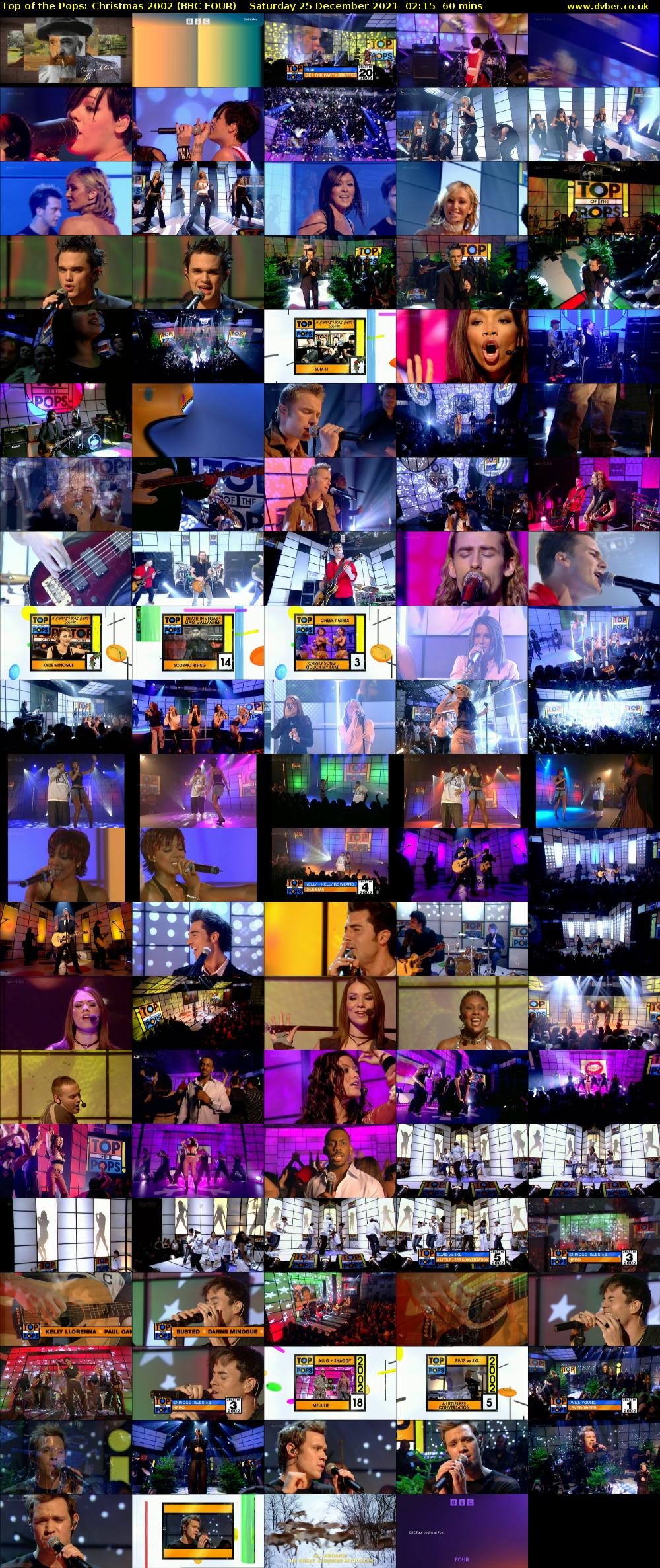 Top of the Pops: Christmas 2002 (BBC FOUR) Saturday 25 December 2021 02:15 - 03:15