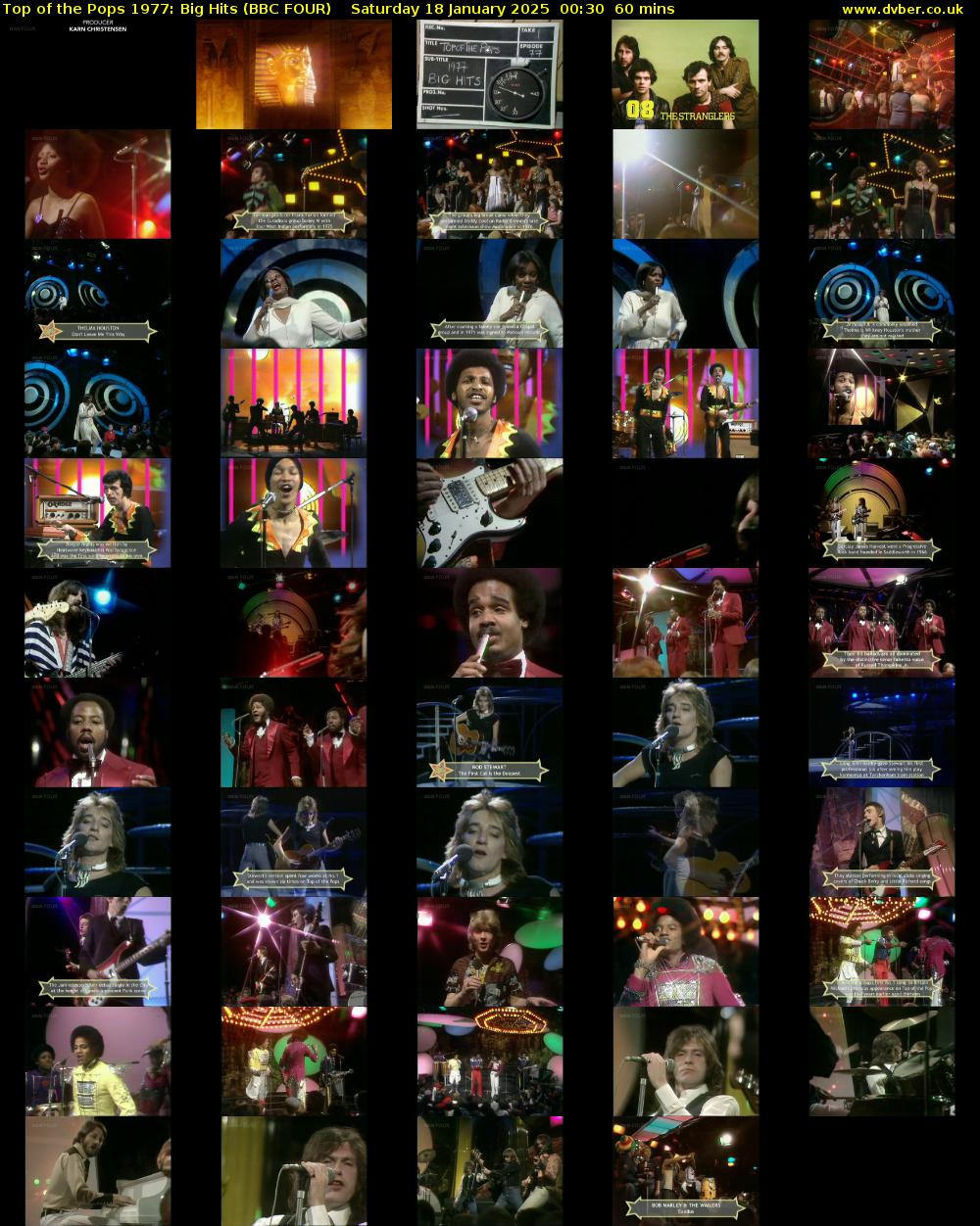 Top of the Pops 1977: Big Hits (BBC FOUR) Saturday 18 January 2025 00:30 - 01:30