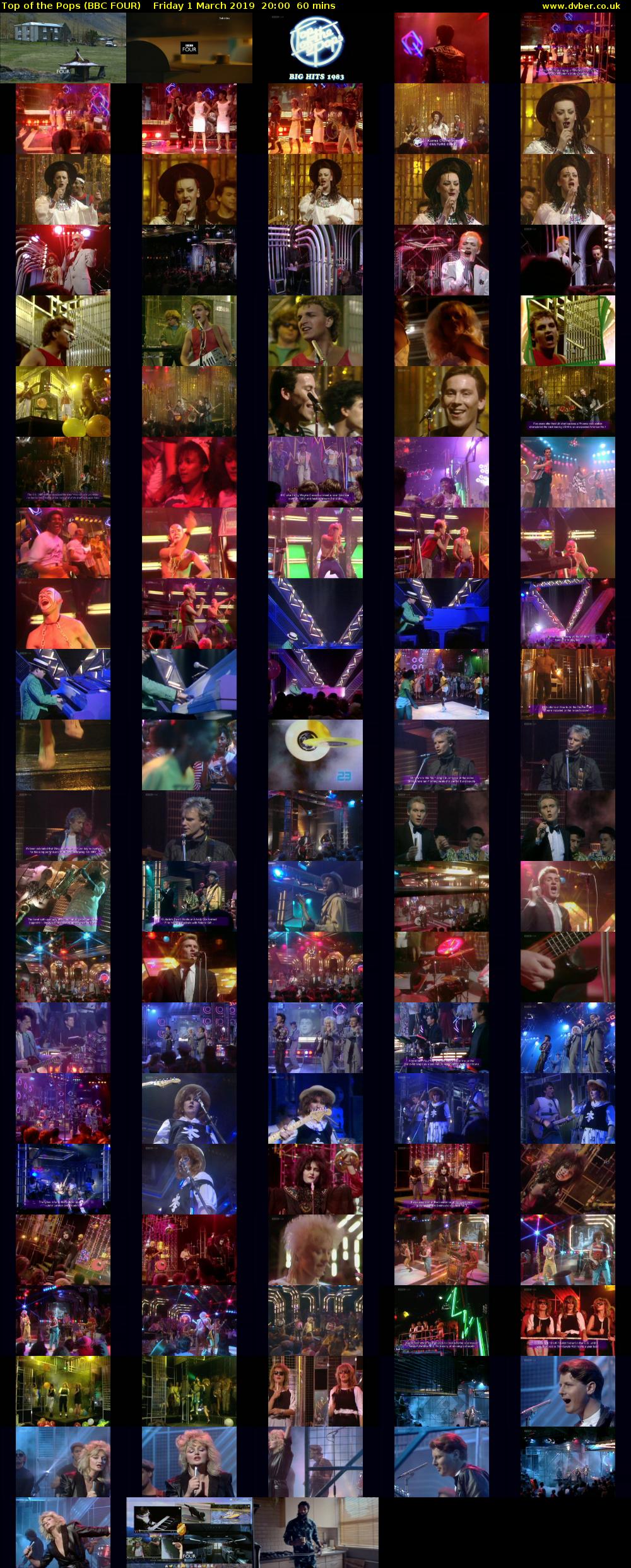 Top of the Pops (BBC FOUR) Friday 1 March 2019 20:00 - 21:00