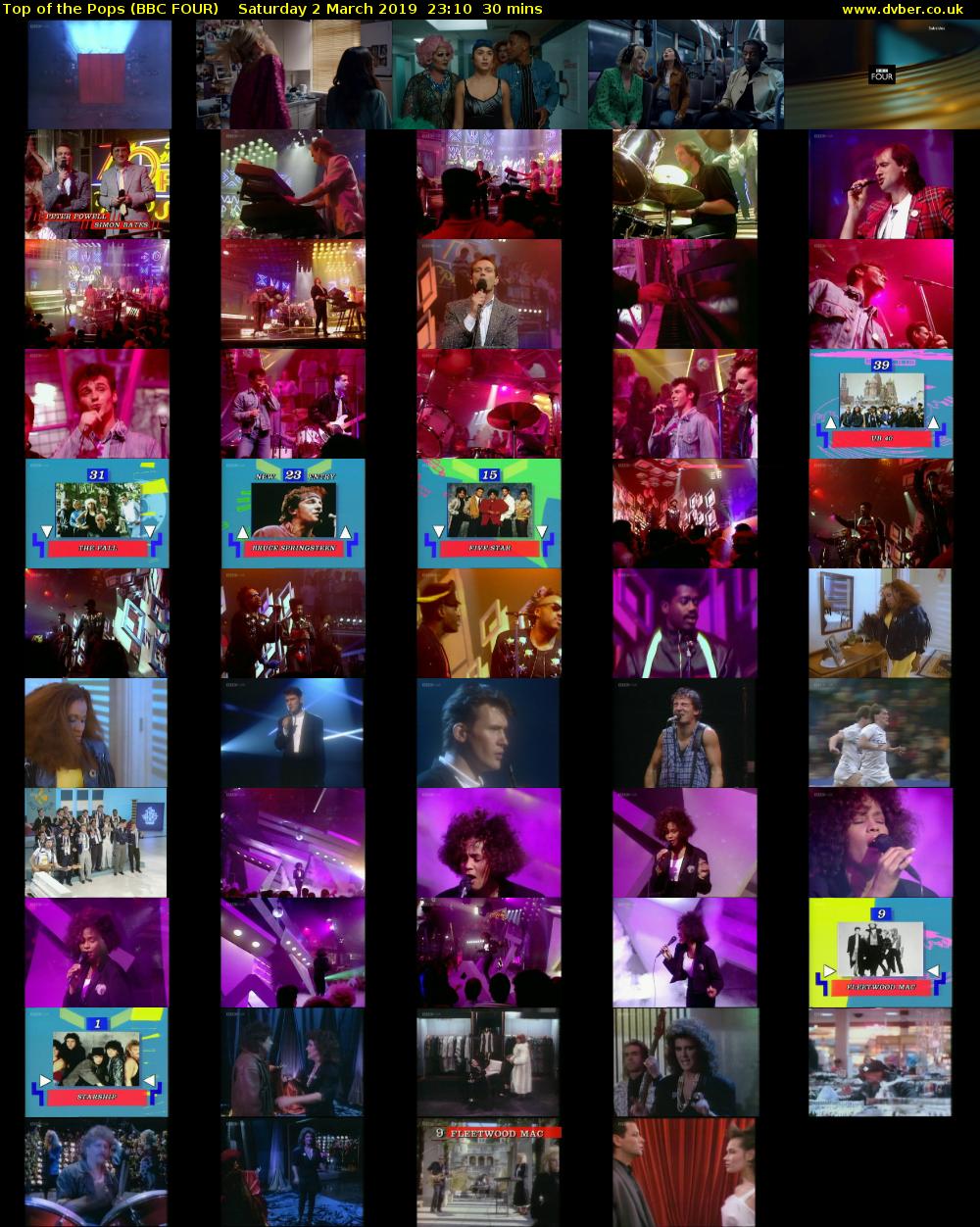 Top of the Pops (BBC FOUR) Saturday 2 March 2019 23:10 - 23:40