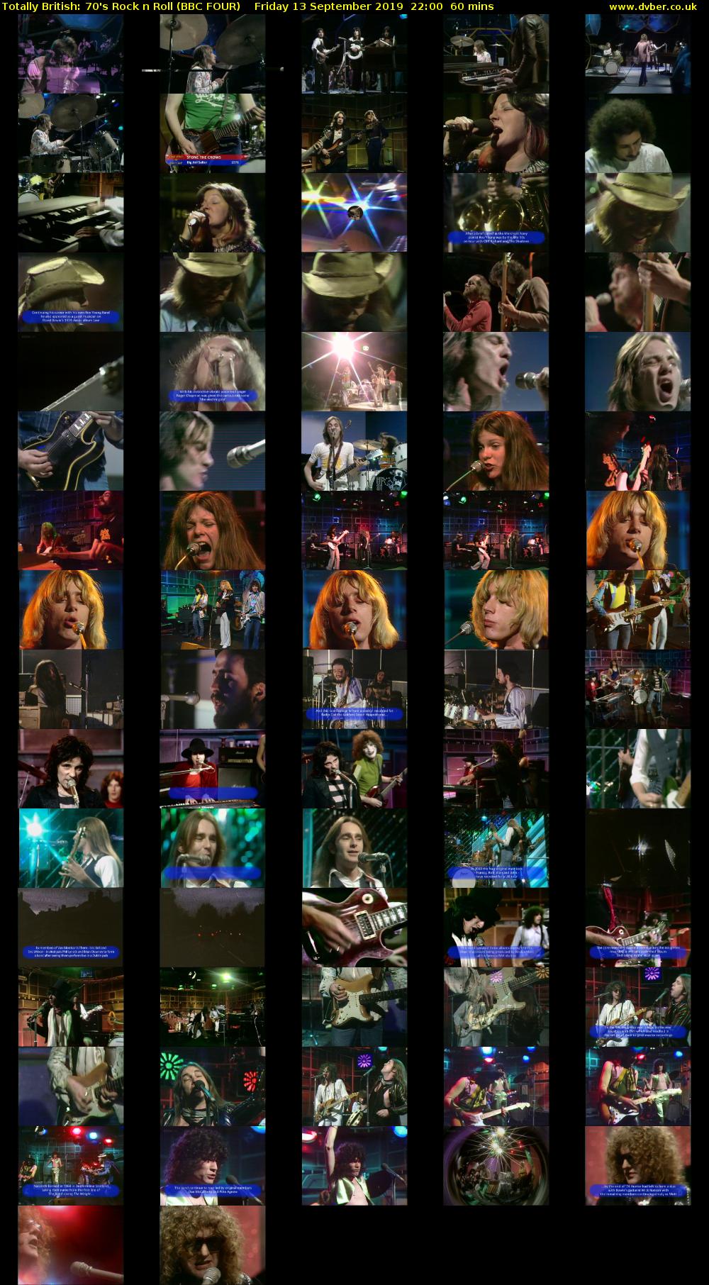 Totally British: 70's Rock n Roll (BBC FOUR) Friday 13 September 2019 22:00 - 23:00