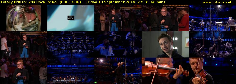 Totally British: 70s Rock 'n' Roll (BBC FOUR) Friday 13 September 2019 22:10 - 23:10