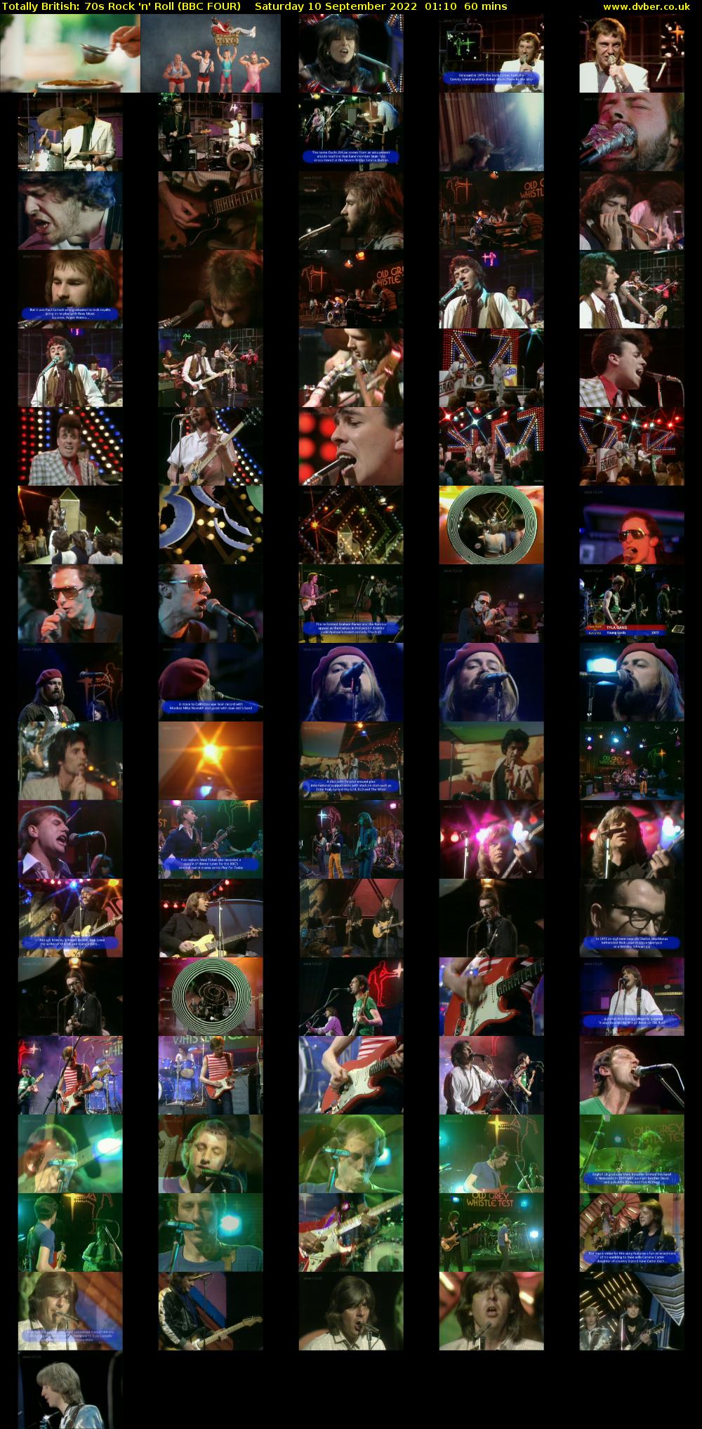 Totally British: 70s Rock 'n' Roll (BBC FOUR) Saturday 10 September 2022 01:10 - 02:10