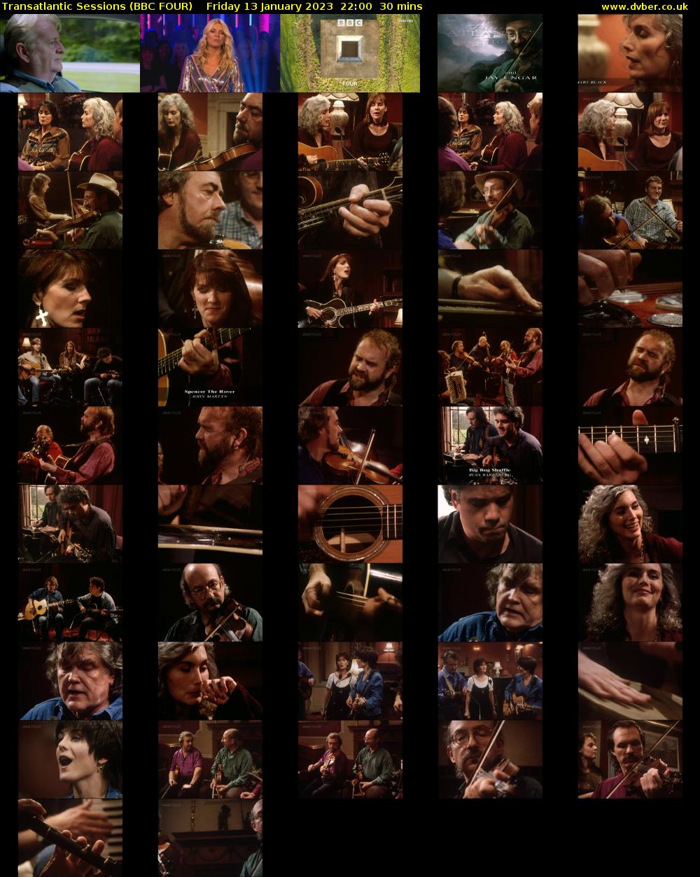 Transatlantic Sessions (BBC FOUR) Friday 13 January 2023 22:00 - 22:30