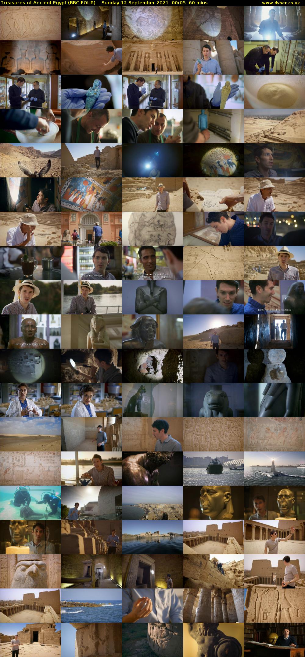 Treasures of Ancient Egypt (BBC FOUR) Sunday 12 September 2021 00:05 - 01:05
