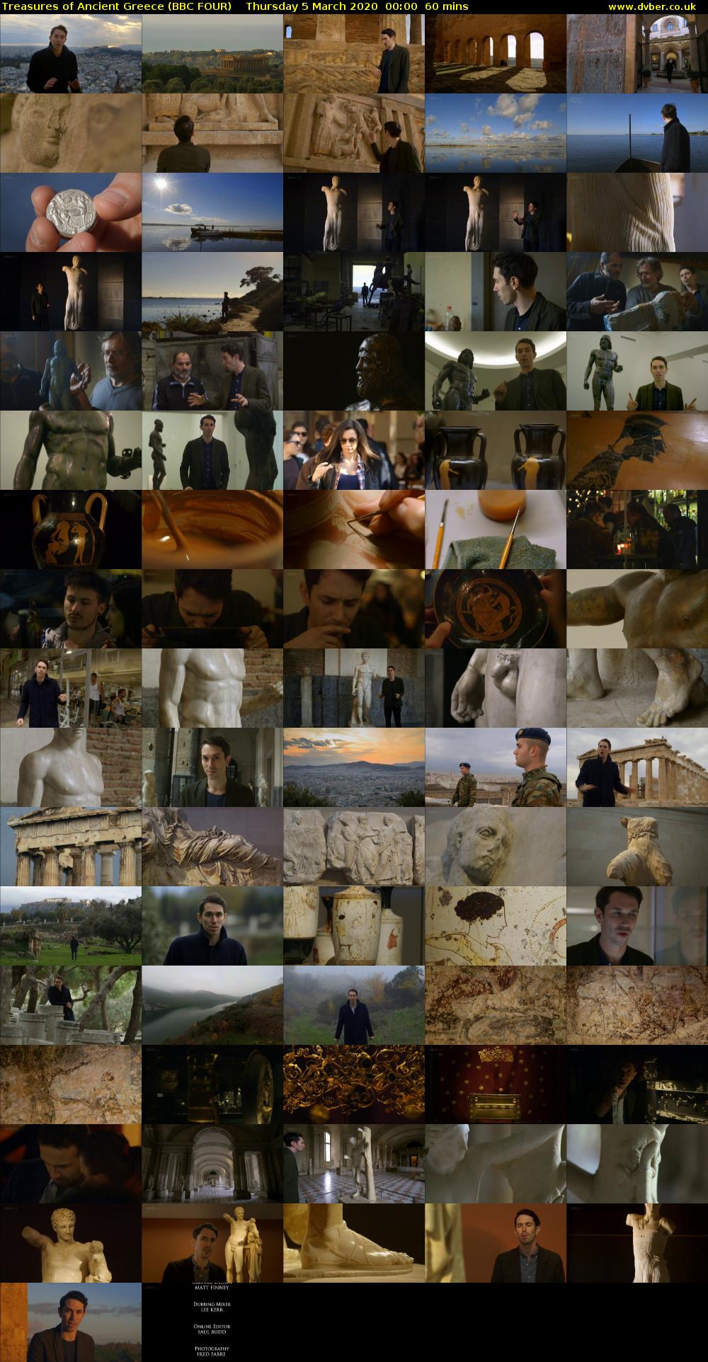 Treasures of Ancient Greece (BBC FOUR) Thursday 5 March 2020 00:00 - 01:00