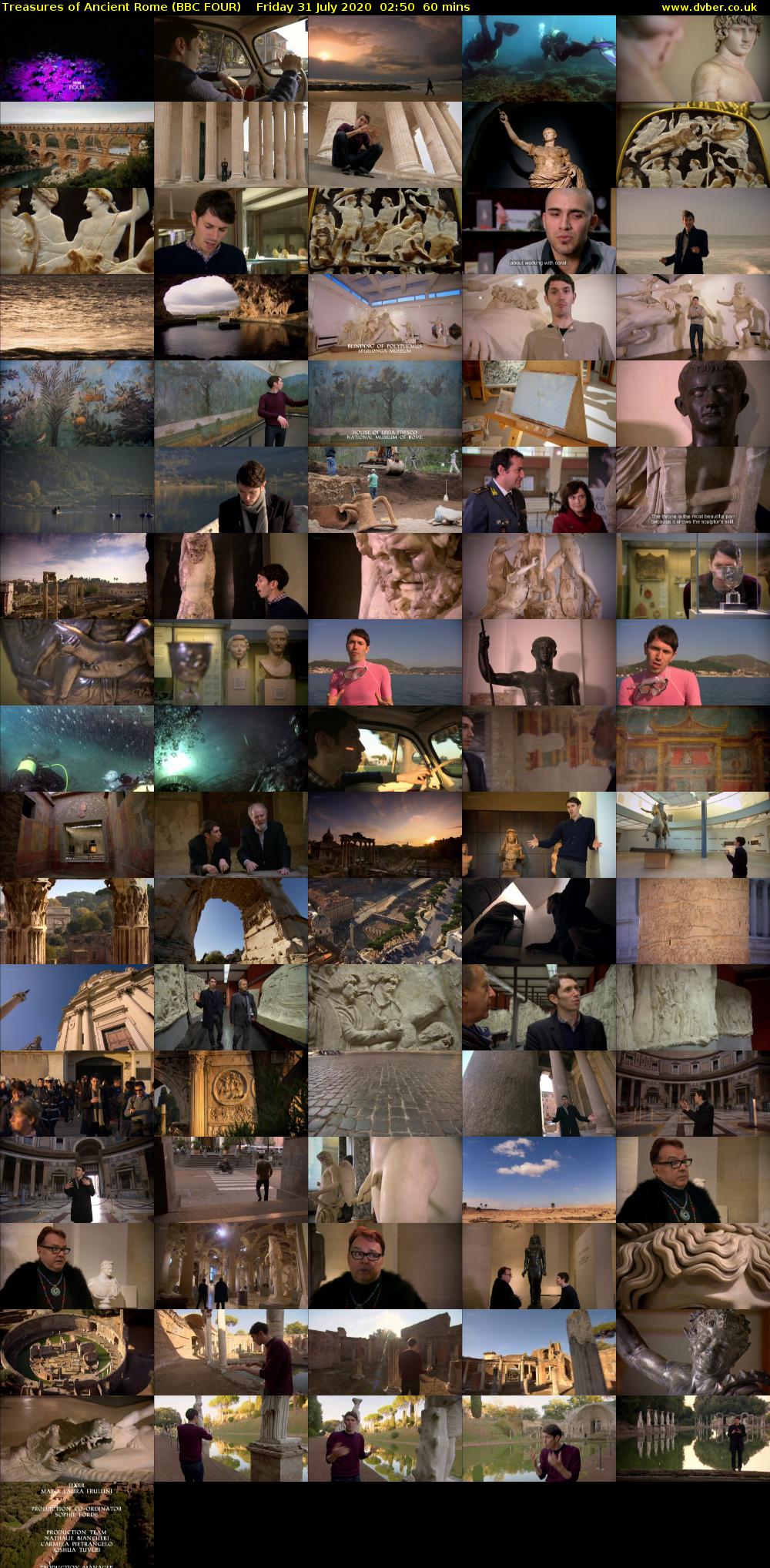 Treasures of Ancient Rome (BBC FOUR) Friday 31 July 2020 02:50 - 03:50