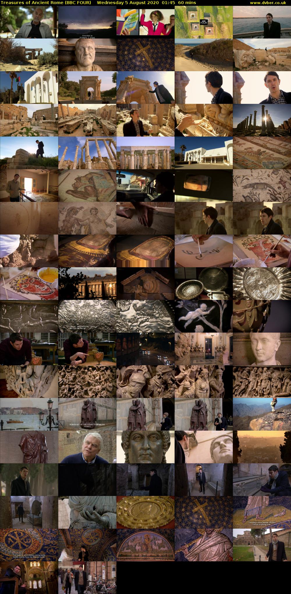 Treasures of Ancient Rome (BBC FOUR) Wednesday 5 August 2020 01:45 - 02:45