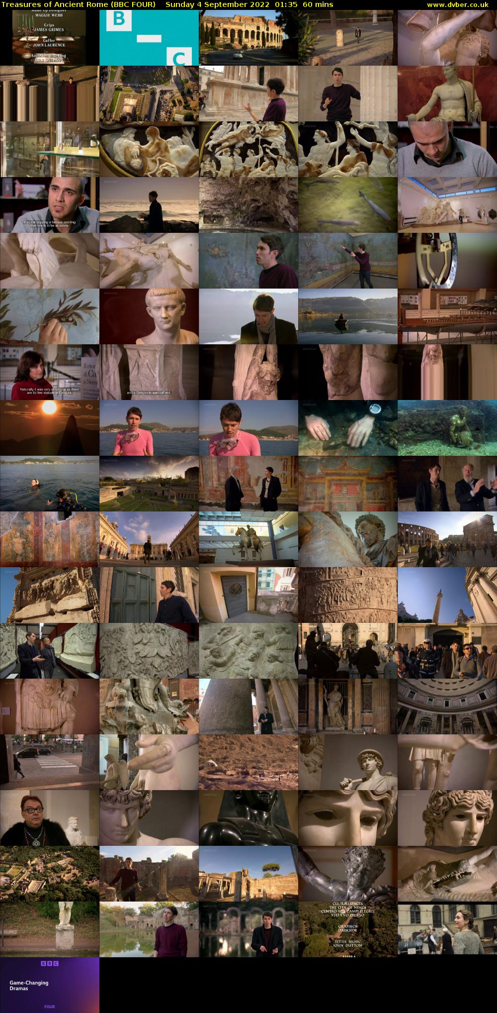 Treasures of Ancient Rome (BBC FOUR) Sunday 4 September 2022 01:35 - 02:35