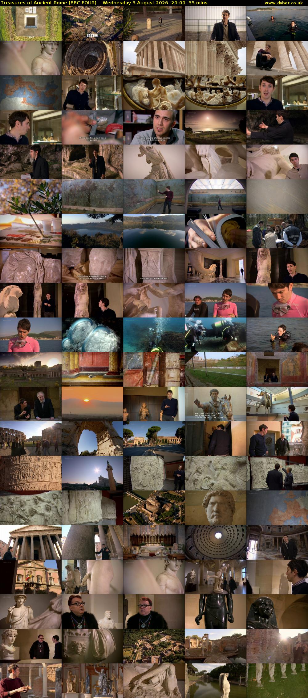 Treasures of Ancient Rome (BBC FOUR) Wednesday 5 August 2026 20:00 - 20:55