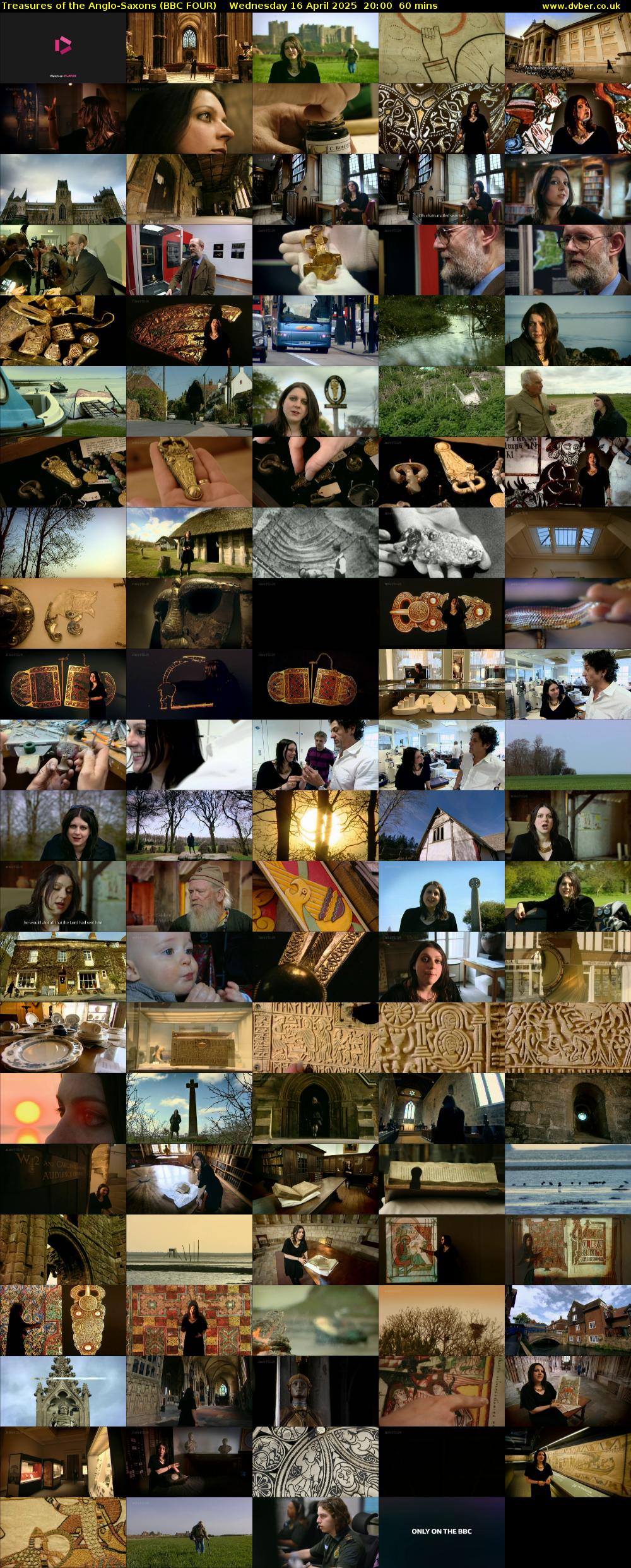 Treasures of the Anglo-Saxons (BBC FOUR) Wednesday 16 April 2025 20:00 - 21:00