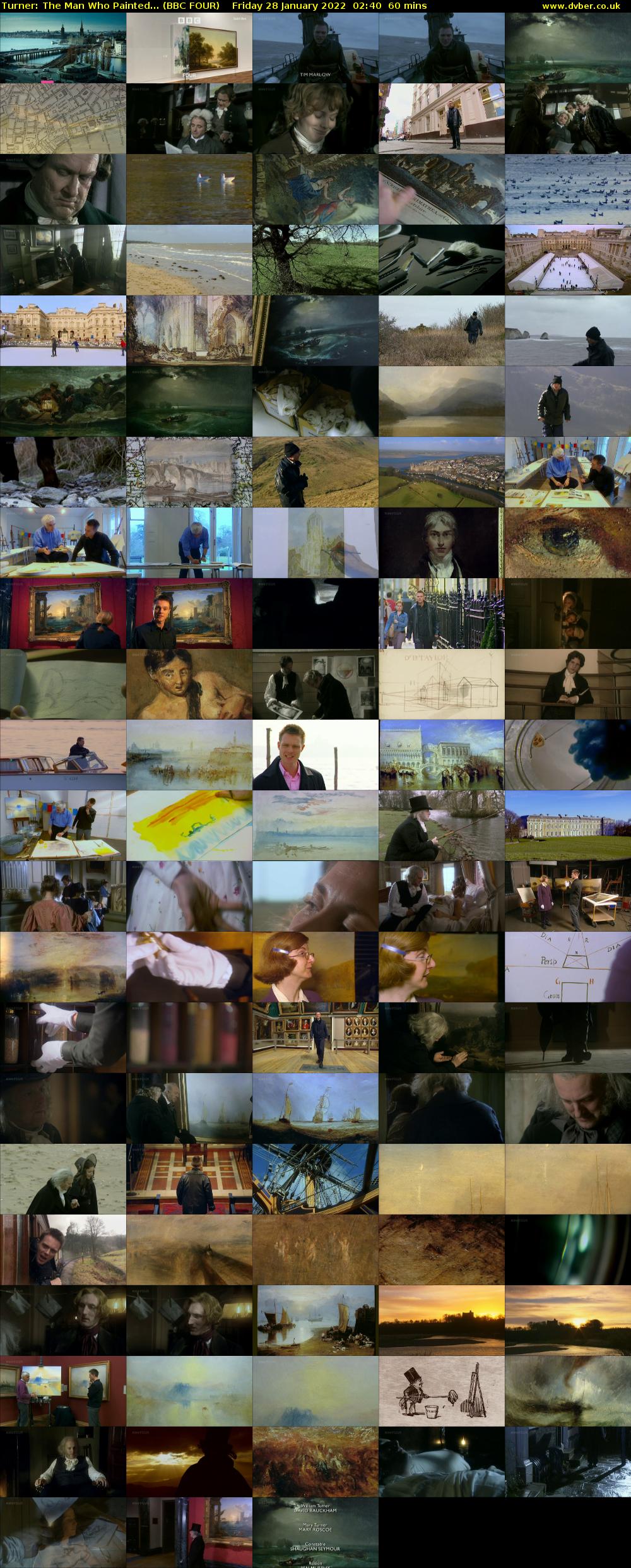 Turner: The Man Who Painted... (BBC FOUR) Friday 28 January 2022 02:40 - 03:40