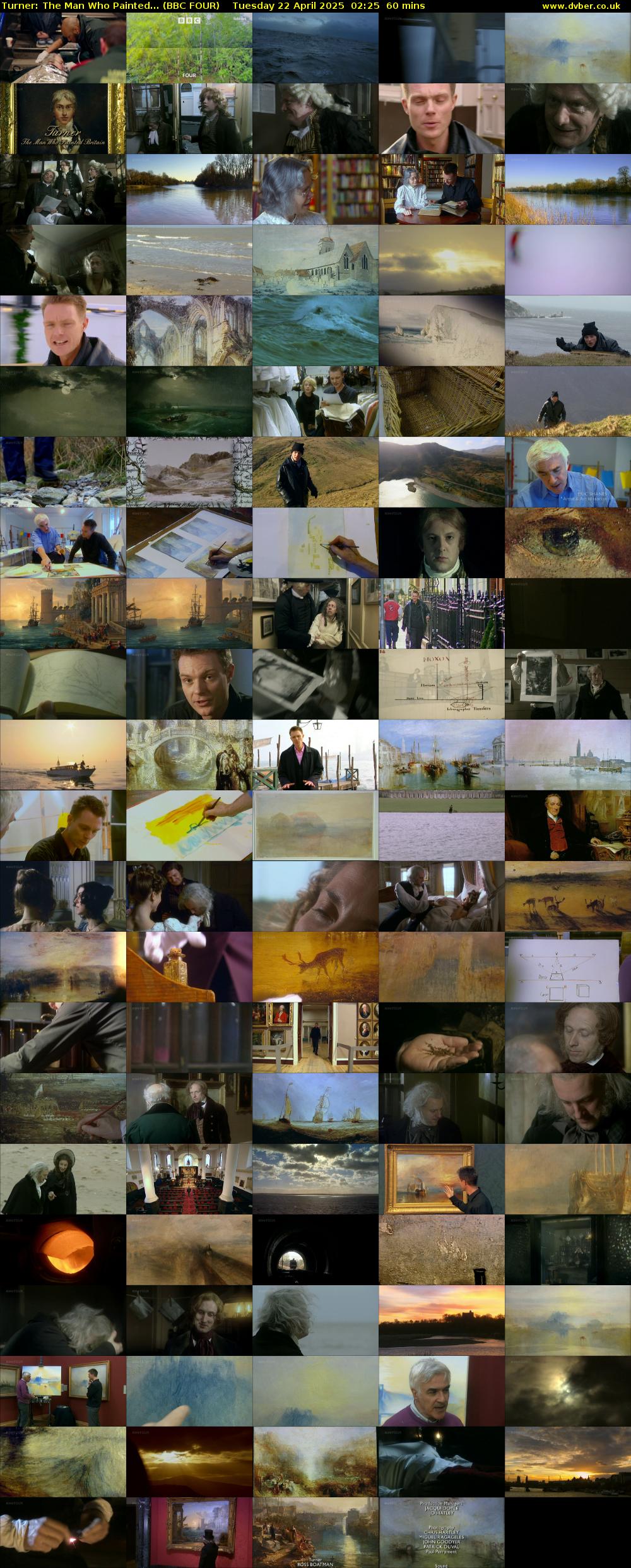 Turner: The Man Who Painted... (BBC FOUR) Tuesday 22 April 2025 02:25 - 03:25
