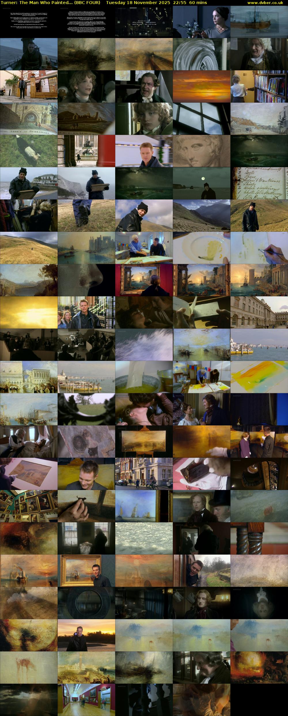 Turner: The Man Who Painted... (BBC FOUR) Tuesday 18 November 2025 22:55 - 23:55