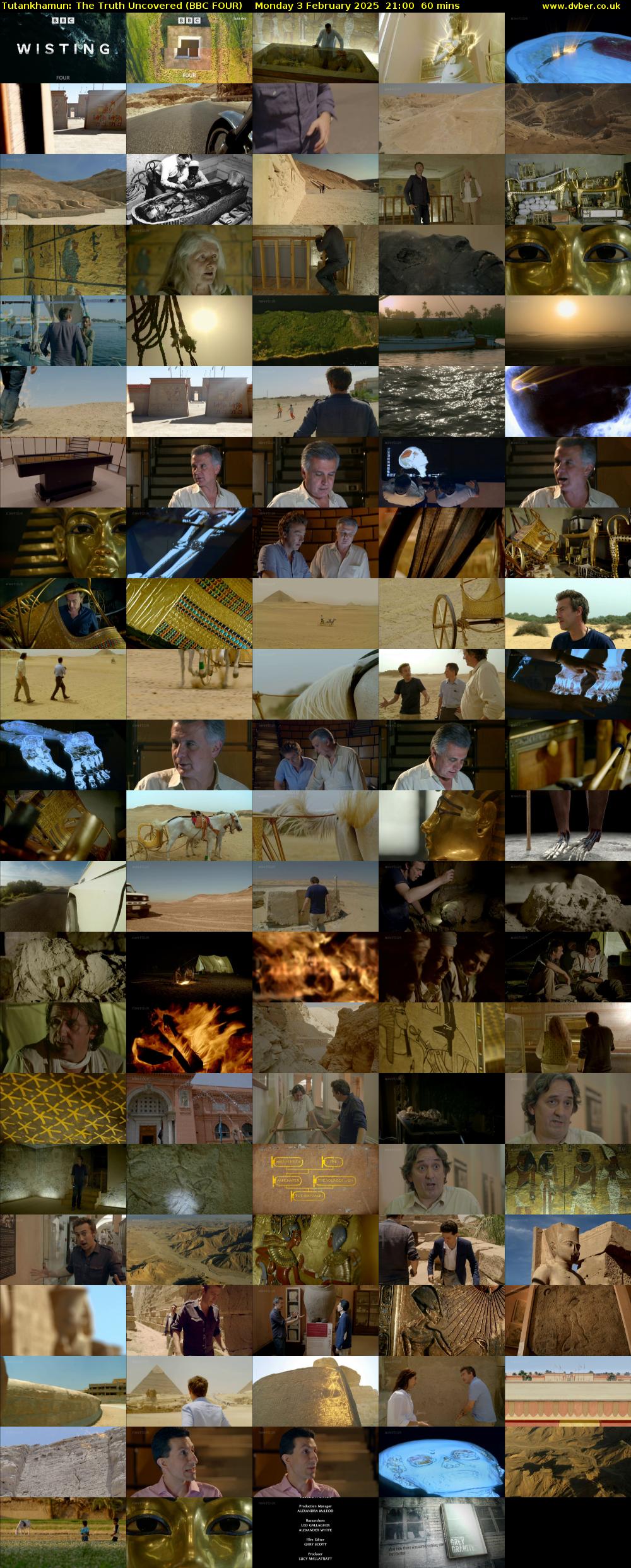 Tutankhamun: The Truth Uncovered (BBC FOUR) Monday 3 February 2025 21:00 - 22:00
