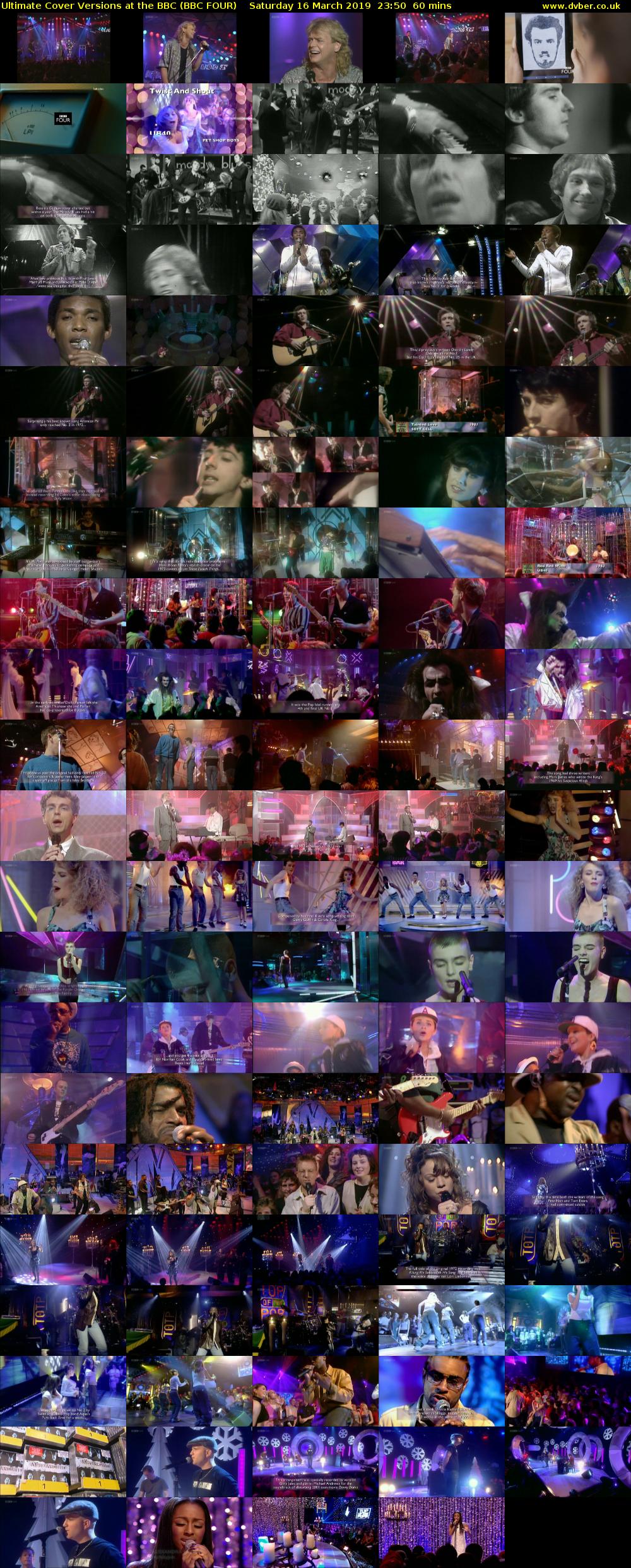 Ultimate Cover Versions at the BBC (BBC FOUR) Saturday 16 March 2019 23:50 - 00:50