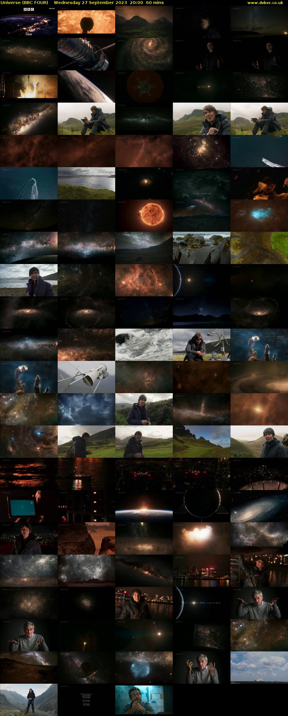 Universe (BBC FOUR) Wednesday 27 September 2023 20:00 - 21:00