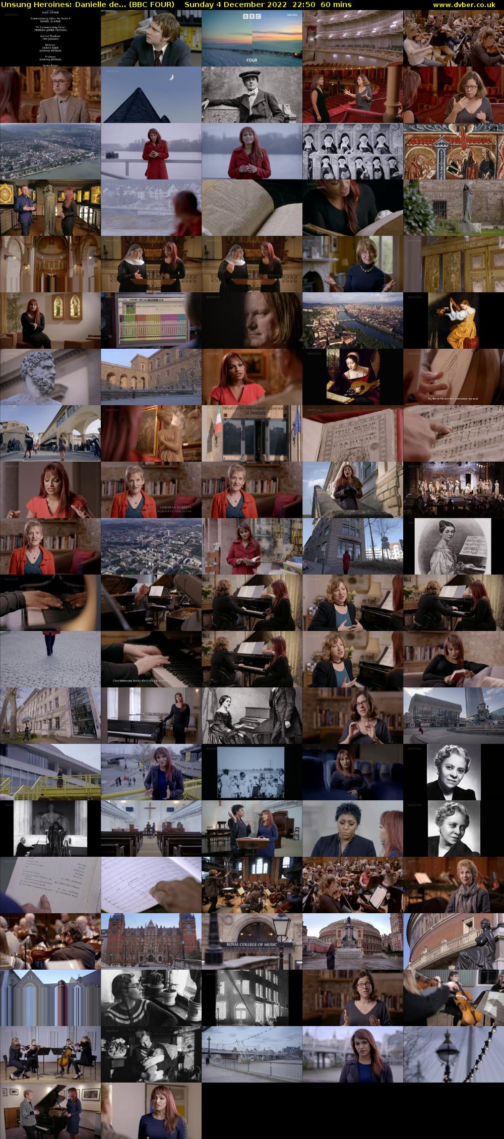 Unsung Heroines: Danielle de... (BBC FOUR) Sunday 4 December 2022 22:50 - 23:50