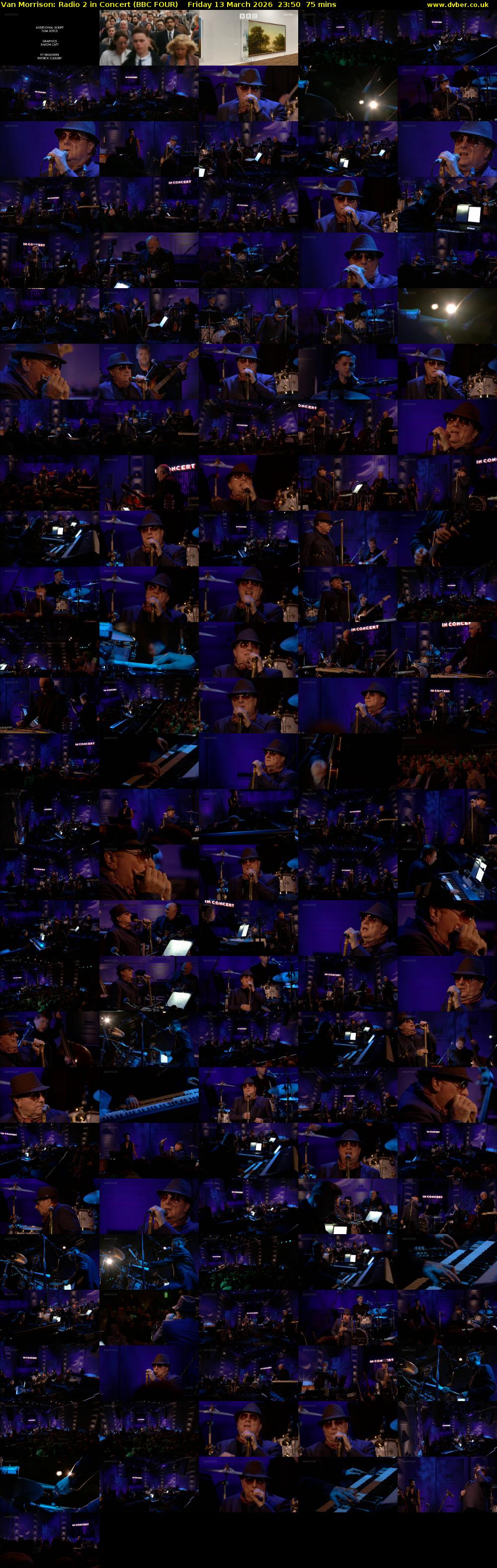 Van Morrison: Radio 2 In Concert (BBC FOUR) Friday 13 March 2026 23:50 - 01:05