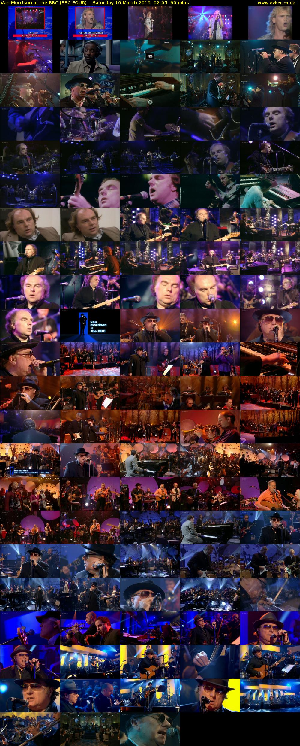 Van Morrison at the BBC (BBC FOUR) Saturday 16 March 2019 02:05 - 03:05