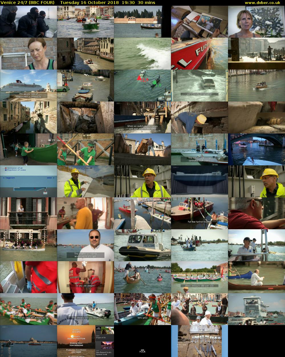 Venice 24/7 (BBC FOUR) Tuesday 16 October 2018 19:30 - 20:00