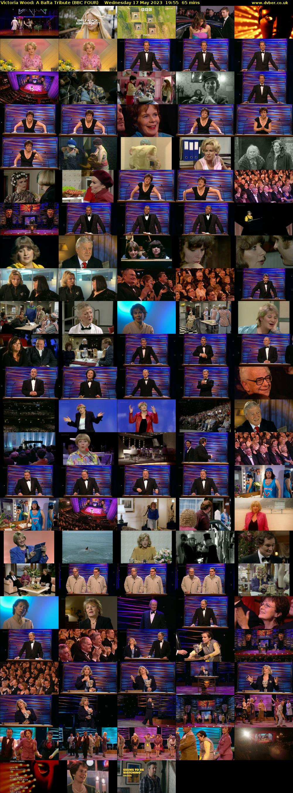 Victoria Wood: A Bafta Tribute (BBC FOUR) Wednesday 17 May 2023 19:55 - 21:00