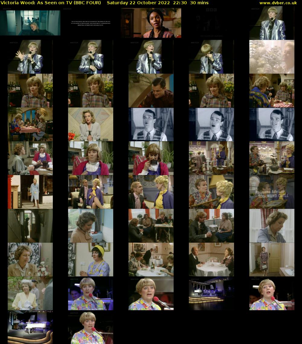 Victoria Wood: As Seen on TV (BBC FOUR) Saturday 22 October 2022 22:30 - 23:00